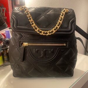 Tory Burch Fleming Soft Mini Backpack in Matelassé Leather